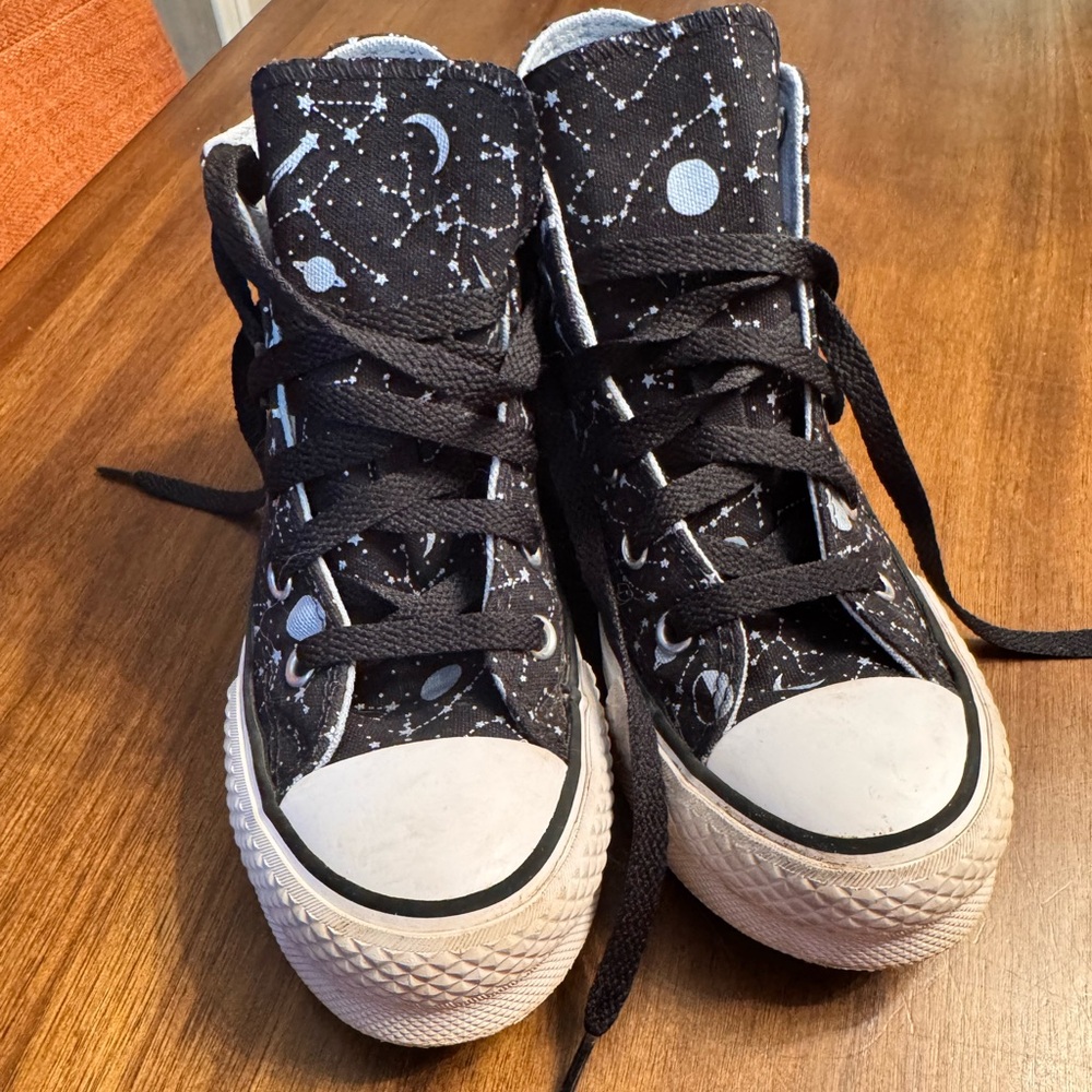 Converse Chuck All Star Size 13 Junior Hi Top Sneaker Constellations